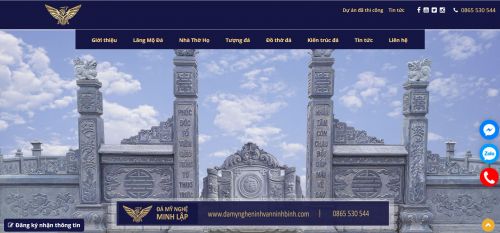 Thiết kế website Đá mỹ nghệ chuẩn SEO, chuyên nghiệp