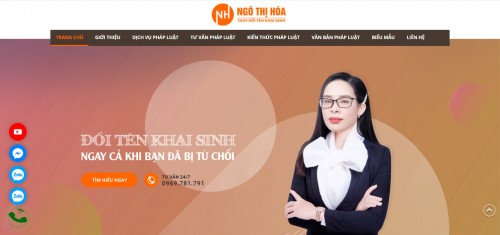 Thiết kế website về dịch vụ tư vấn pháp luật