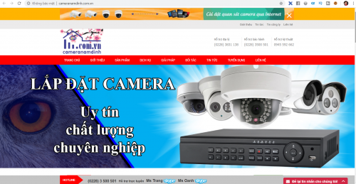 Thiết kế website camera giám sát chất lượng